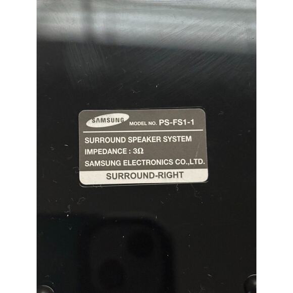 Set Of 2 Samsung PS-FS1-1 Surround Speakers Tested Works Right Left Speaker - Picture 6 of 8